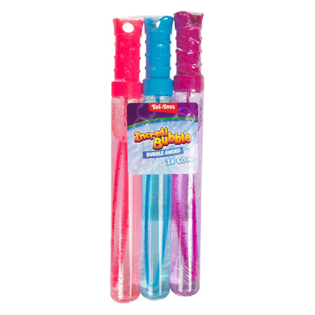 Toi-toys toi toys incredibubble bubble wand 60ml juego de 3 piezas 2 surtidos