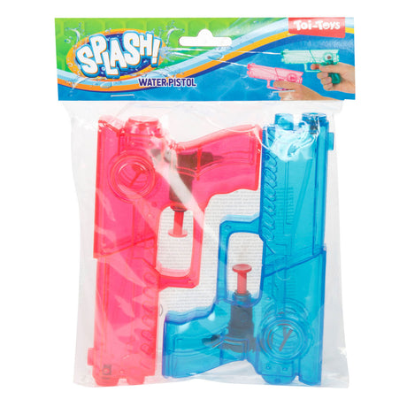 Toi-toys toi toys splash pistola de agua transparente set de 2 piezas 2 surtidos