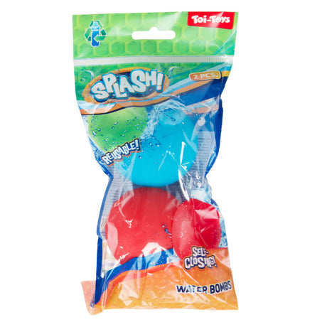 Globo de agua Splash reutilizable con cierre automático, 2 uds.