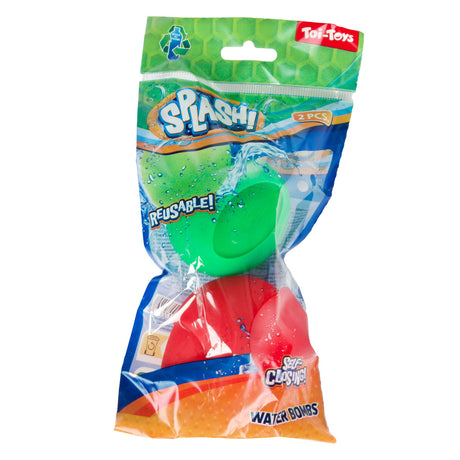Globo de agua Splash reutilizable con cierre automático, 2 uds.