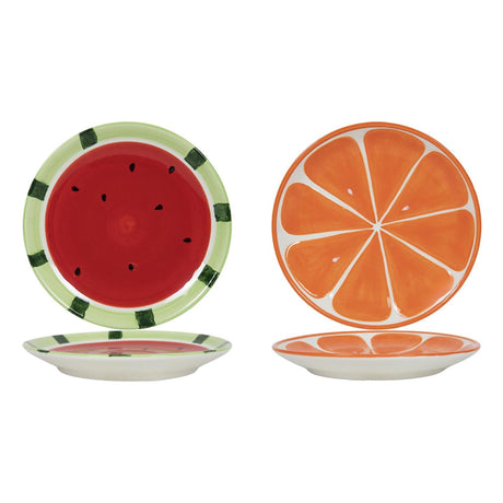 Plato de frutas melón o naranja 18cm