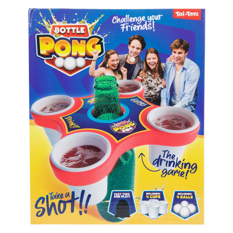 Toi-toys juego de mesa pong hero con 4 bolas y 4 vasos