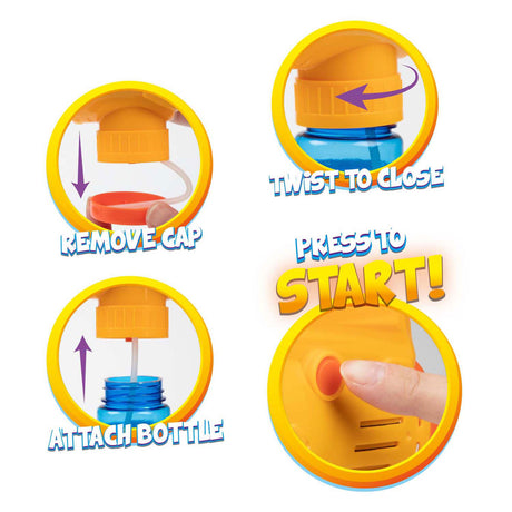 Toi-toys incredibubble pistola de soplado de burbujas martillo