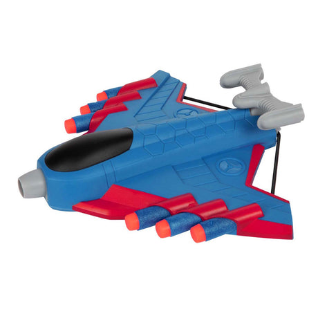 Toi-toys juega al tirador de un avión con 16 flechas de espuma