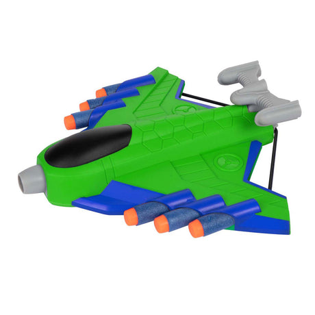 Toi-toys juega al tirador de un avión con 16 flechas de espuma