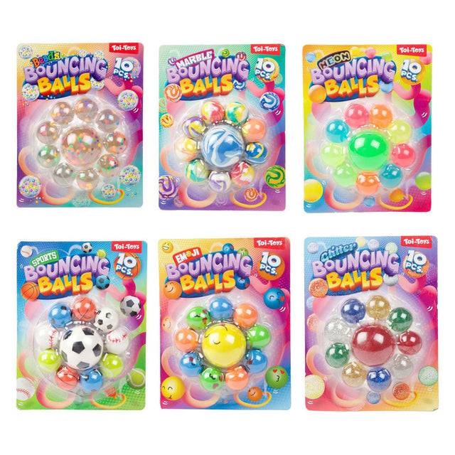 Toi-toys divertidas pelotas que rebotan, 10 uds.