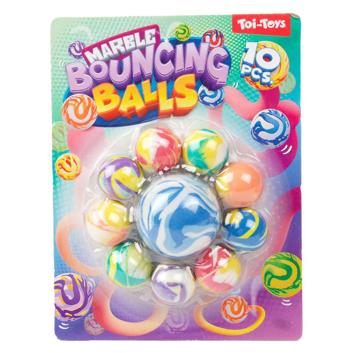 Toi-toys divertidas pelotas que rebotan, 10 uds.