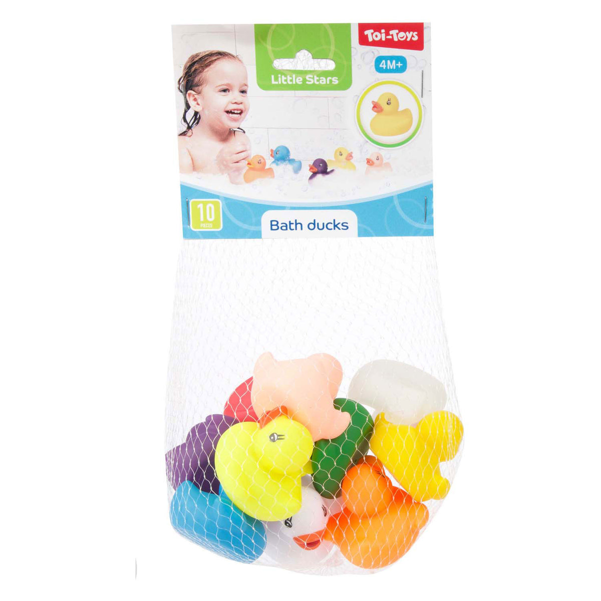 Toi-toys patito de goma colores frios red a 10uds