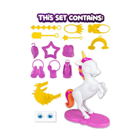 Toi-toys juego bucking unicornio-con sillín + 12 maletas