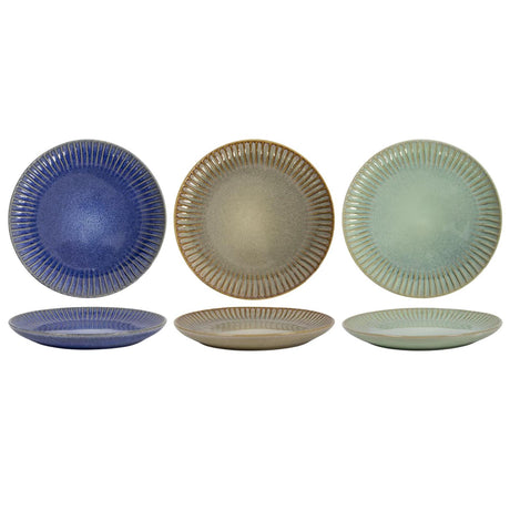 Plato desayuno brisa marina 21cm caja de 6 piezas