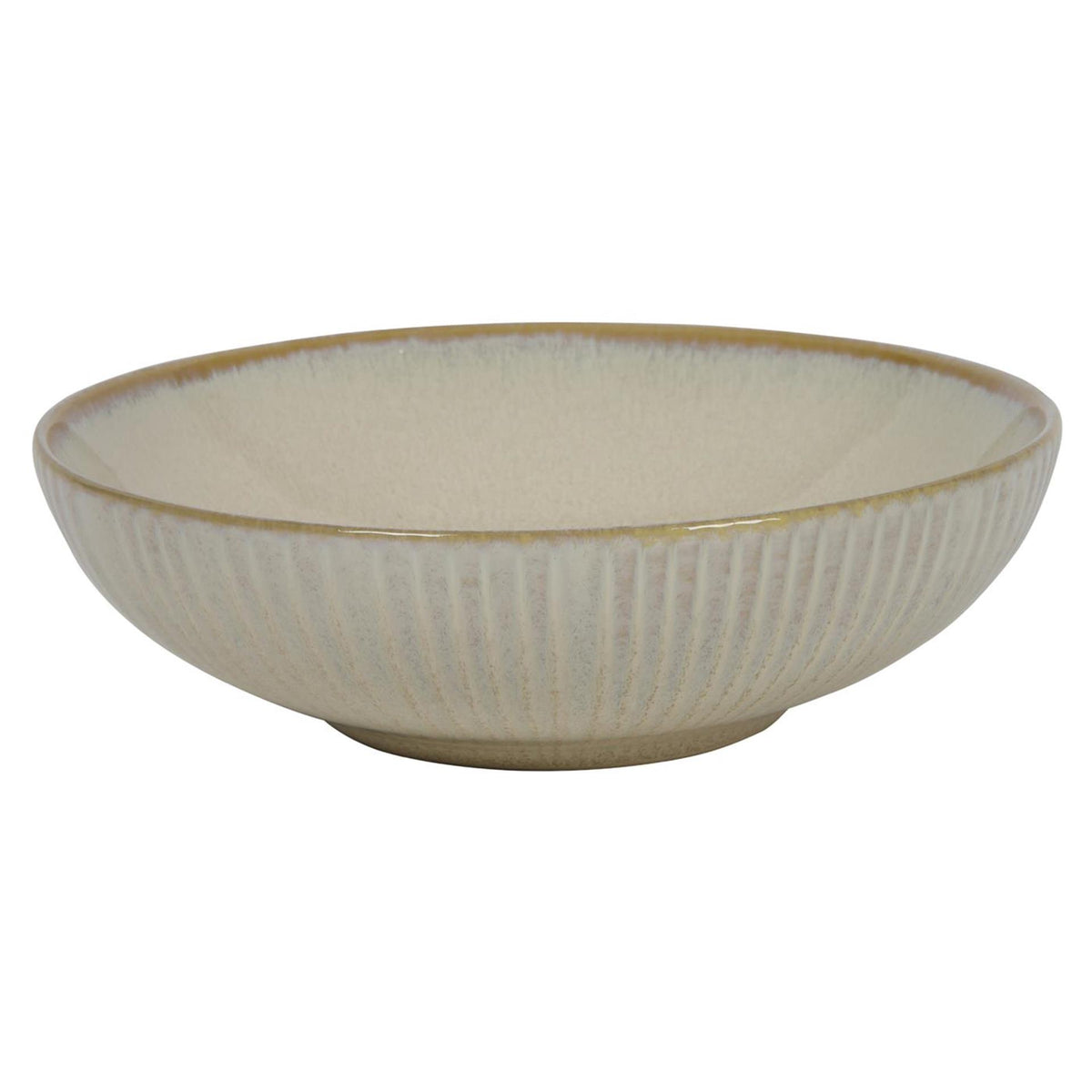 Plato hondo líneas beige océano ø18x5,5cm
