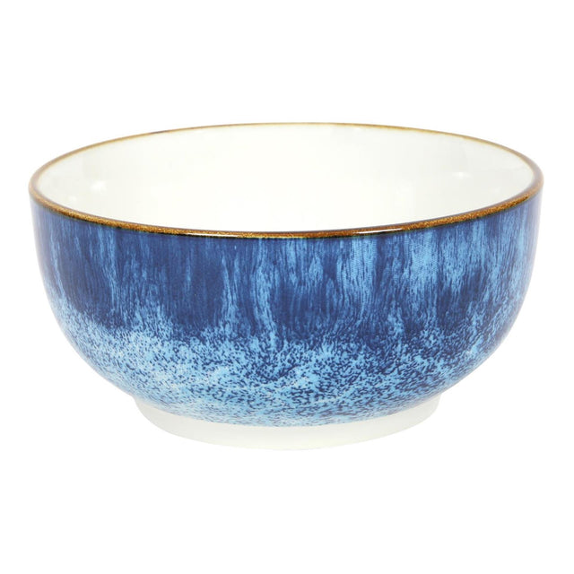 Cuenco ø14cm esmalte reactivo azul 6 piezas