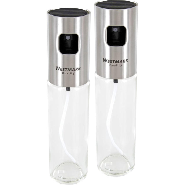 Set de spray para aceite y vinagre Westmark - vidrio y acero inoxidable dia4,2x17,5cm contenido 100ml