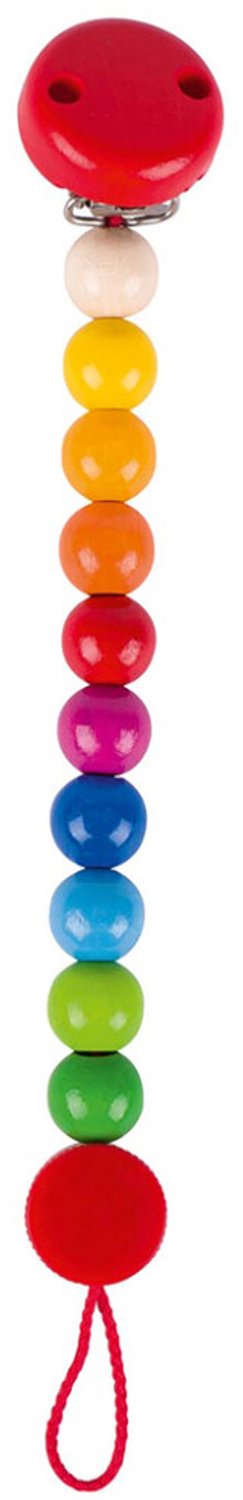 Cadena de chupete de madera Goki Rainbow