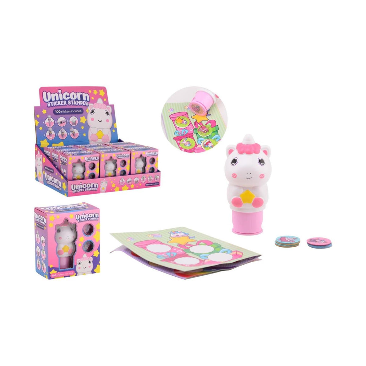 Estampador de pegatinas de unicornio Johntoy