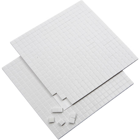 Empresa creativa https: www.cchobby.nl Almohadillas-de-espuma-3d-tamaño-5x5-mm-espesor-2-mm-blanco-2x400-piezas-2-hojas-1-caja