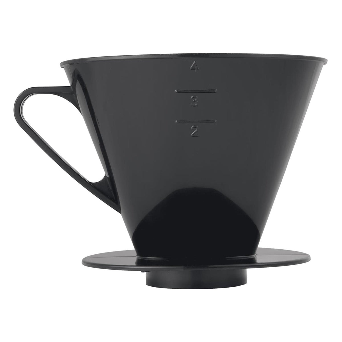 Portafiltro de café Metaltex núm. 4 negro