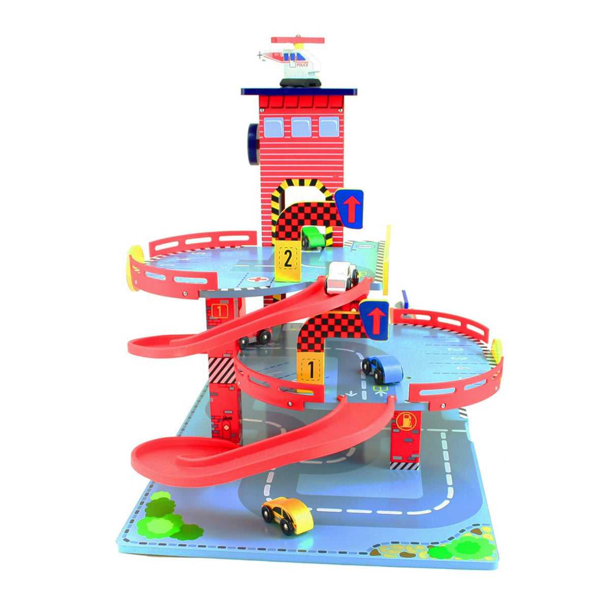 Playwood mentari garaje de madera rojo