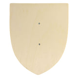 Juguete caballero escudo de madera Playwood con mango para niños.