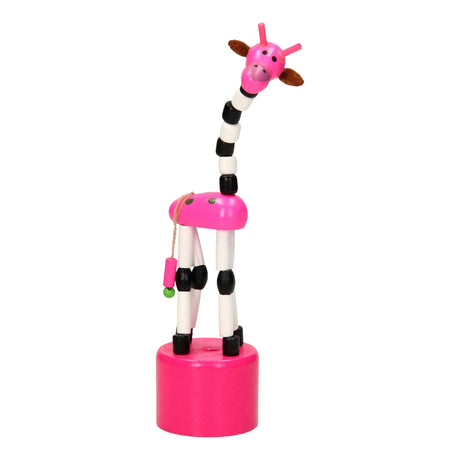 Playwood muñeca de madera estampada jirafa color
