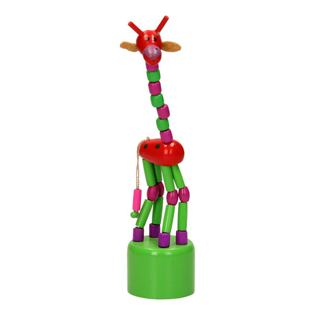 Playwood muñeca de madera estampada jirafa color