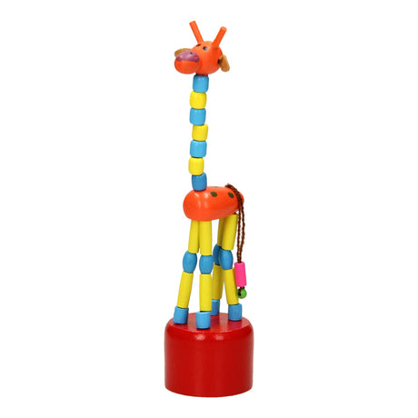Playwood muñeca de madera estampada jirafa color