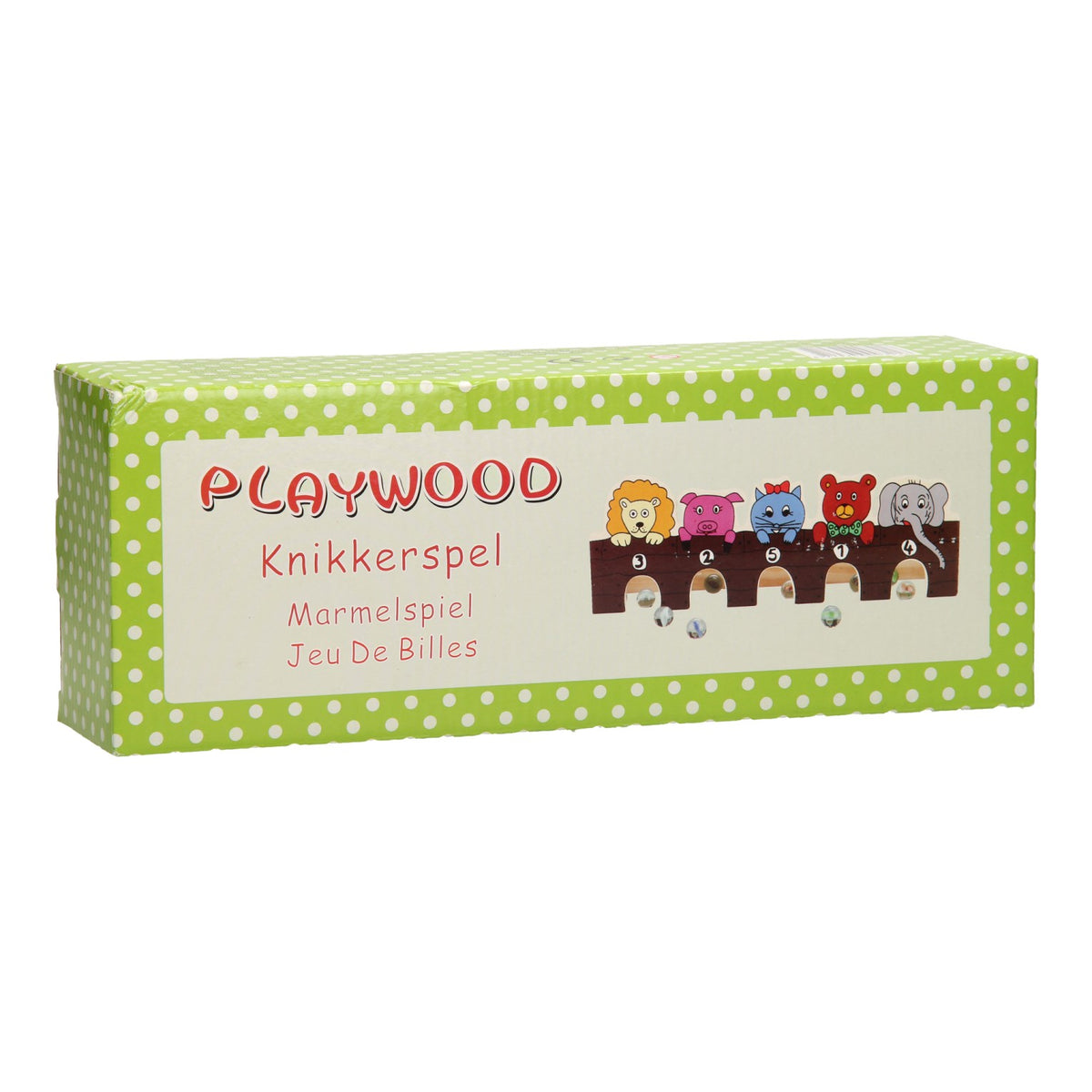 Playwood juego de canicas de madera animales salvajes con juguetes de canicas.