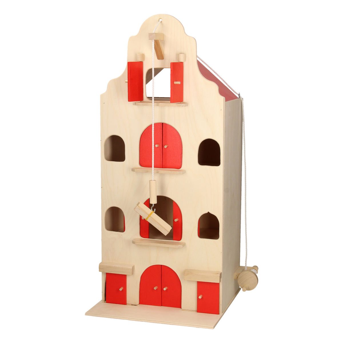 Playwood - almacén de madera casa del canal pequeña; altura 67 cm