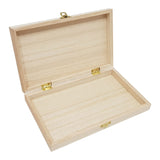 Caja para bolígrafos sans marque sin marca, madera de paulownia con tapa con bisagras