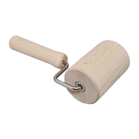 Juguete rodillo de madera Playwood para niños con mango.