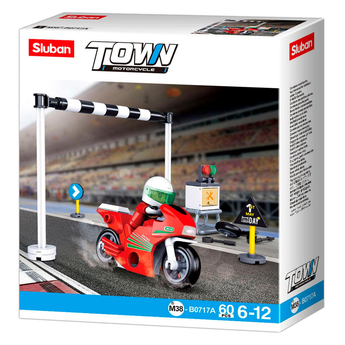 Sluban racing motor town junior 16,5 x 14,1 cm 60 piezas