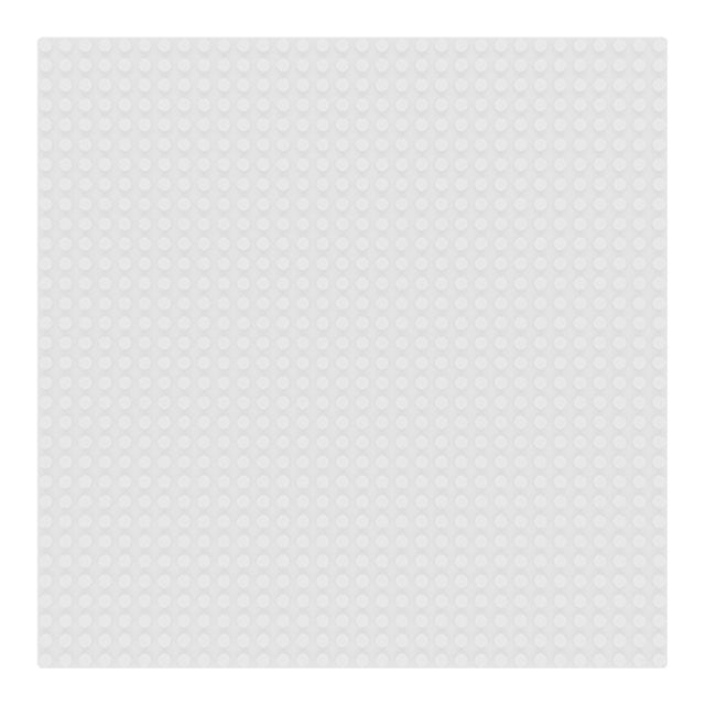 Base de ladrillos Sluban - placa base placa base placa de construcción para bloques de construcción blanco - montantes 32x32 - 25,6 x 25,6 cm m38‑b0833b a partir de 4 años