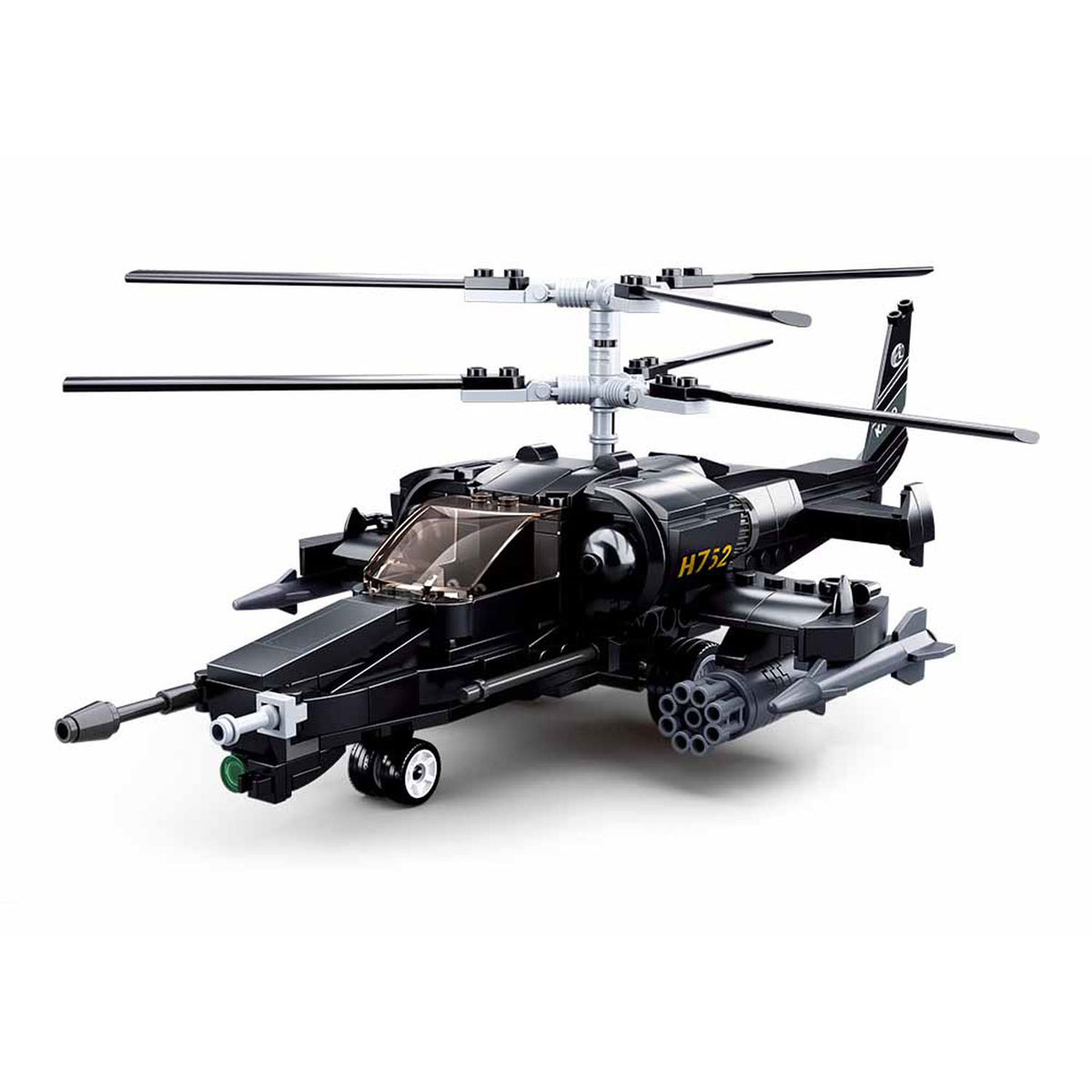 Sluban ladrillos modelo helicóptero de ataque juguetes de construcción - juguetes de construcción - juego de construcción con 330 bloques de construcción - m38-b0752 - a partir de 8 años