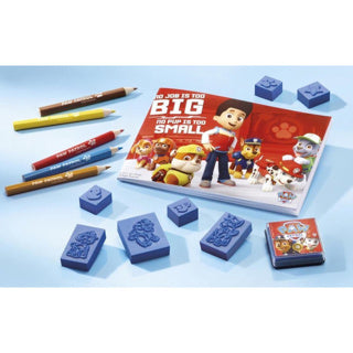 Totum Paw Patrol 2 en 1 Juego de manualidades para estampar, colorear, planchar cuentas con Chase y Marshall Gift Tip, juguetes creativos