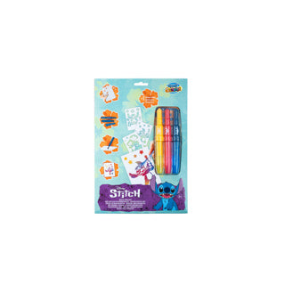 Juego de rotuladores Stitch en sobre a4 | 6 piezas