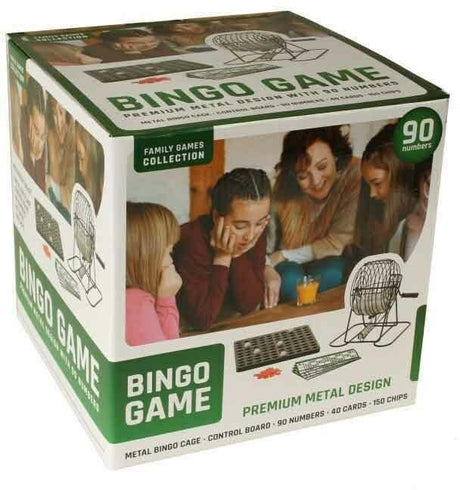 Carrete de bingo metálico Cilgro con 90 números.