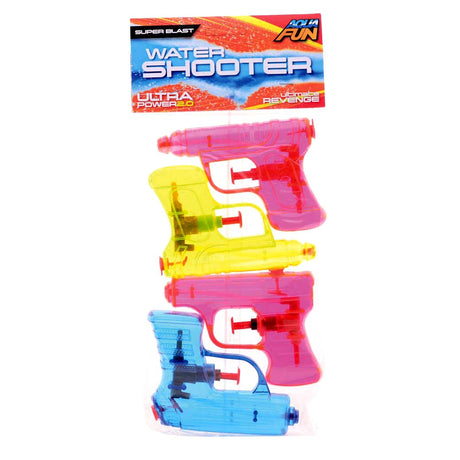 Johntoy john toy pistola de agua paquete de 4 ± 11cm