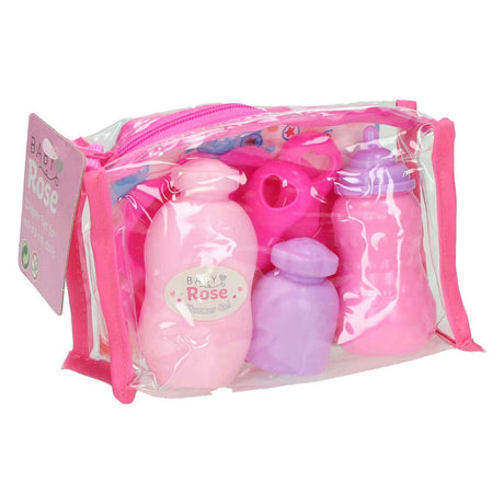 Johntoy john toy baby rose cuidado set en bolsa