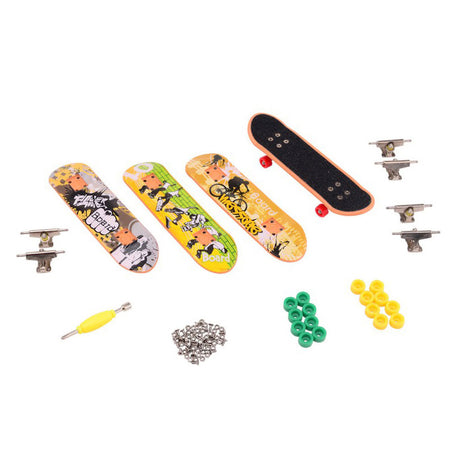 Juego de patinetas para dedos Johntoy, 4 piezas.