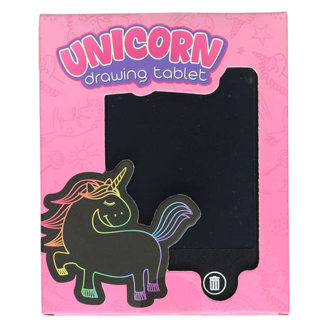 Johntoy edición de bolsillo para tableta de dibujo de unicornio arcoíris
