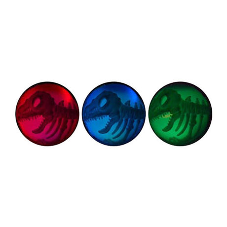 Johntoy pelota saltarina dino luminosa, 8 cm