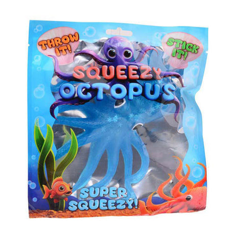 Pulpo pegajoso Johntoy en bolsa de aluminio