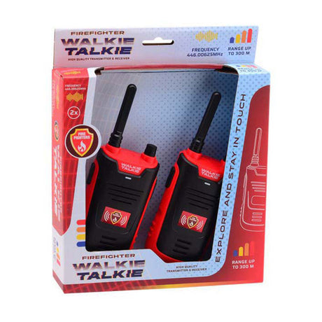 Johntoy walkie talkie bomberos - alcance de 300 metros