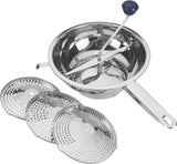 Molino de verduras Metaltex milly tamiz agitador de acero inoxidable con 3 insertos 24 cm