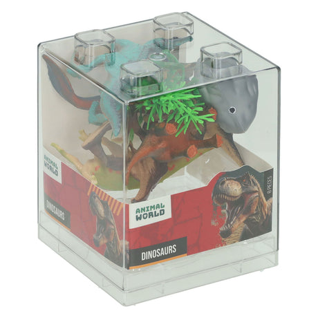 Johntoy animal world - juego de dinosaurios - 8 piezas