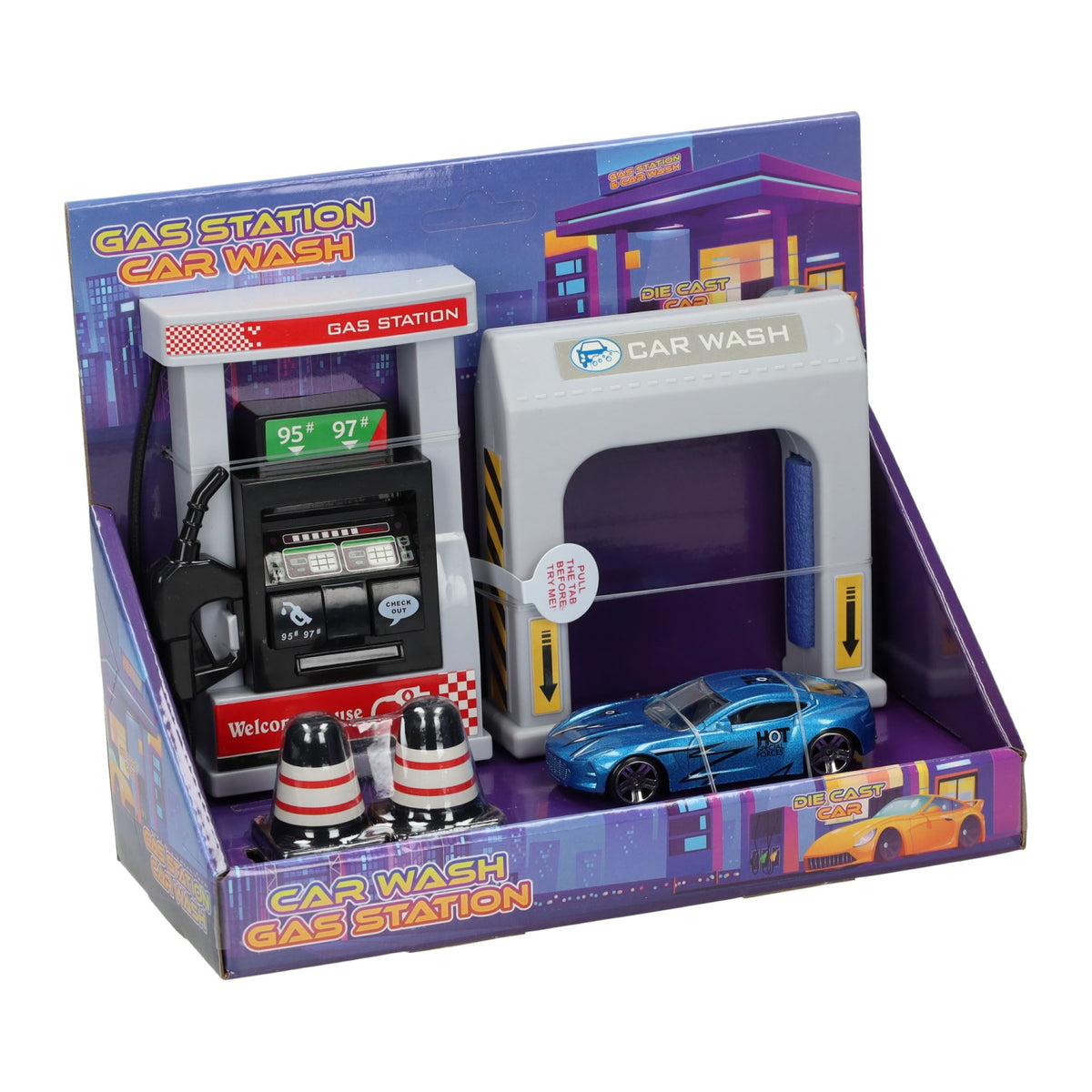 Juego de coches Johntoy 13x10x17cm