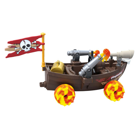 Playmobil | estrellas divertidas | barco pirata rasendes | juguete a partir de 4 años | regalo para niños | coche de juguete | con función de disparo rückzugmotor | 71717