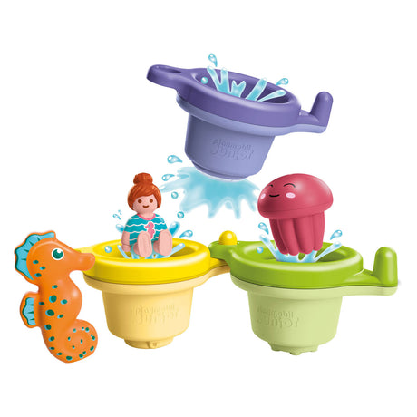Playmobil | aguamarina junior | taza de natación con diversión acuática | juguetes acuáticos a partir de 1 año | regalo para niños pequeños | baño divertido educativo | juguetes de baño sostenibles | 71776