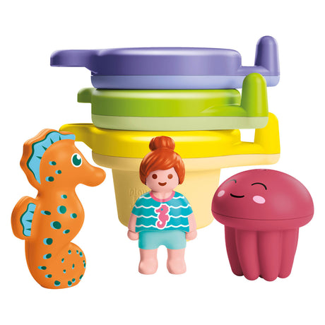 Playmobil | aguamarina junior | taza de natación con diversión acuática | juguetes acuáticos a partir de 1 año | regalo para niños pequeños | baño divertido educativo | juguetes de baño sostenibles | 71776