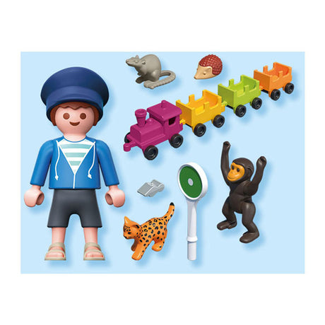 Playmobil animales amigos pequeña locomotora de viaje - 71951